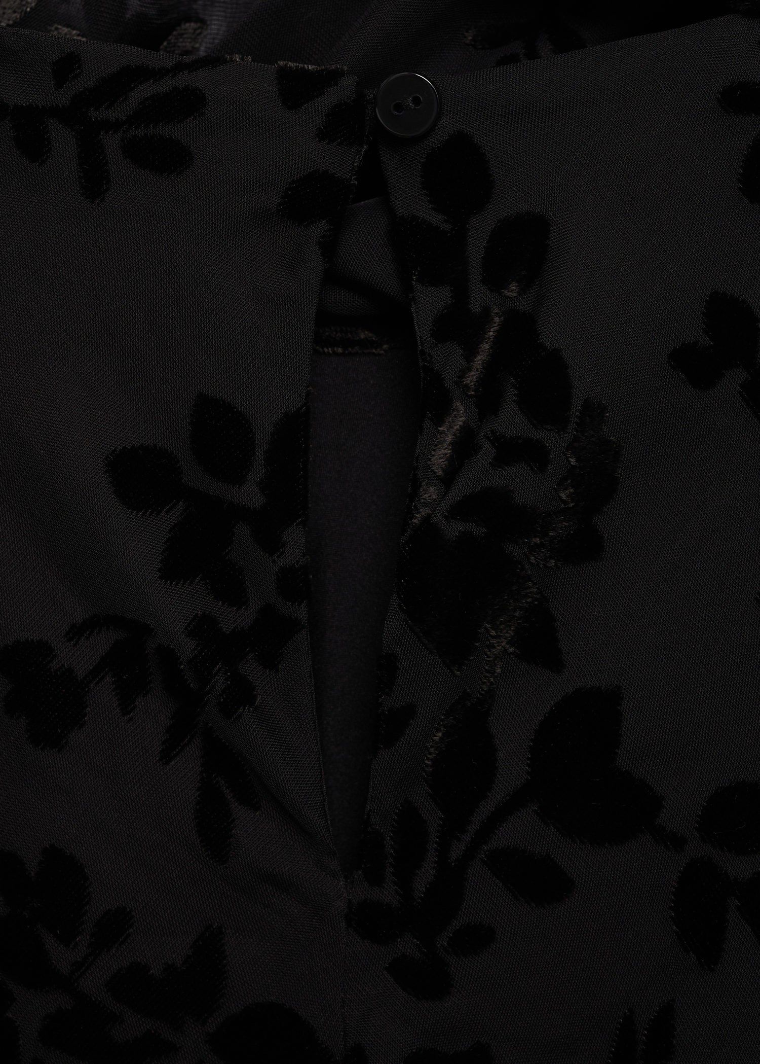 Floral jacquard foulard dress