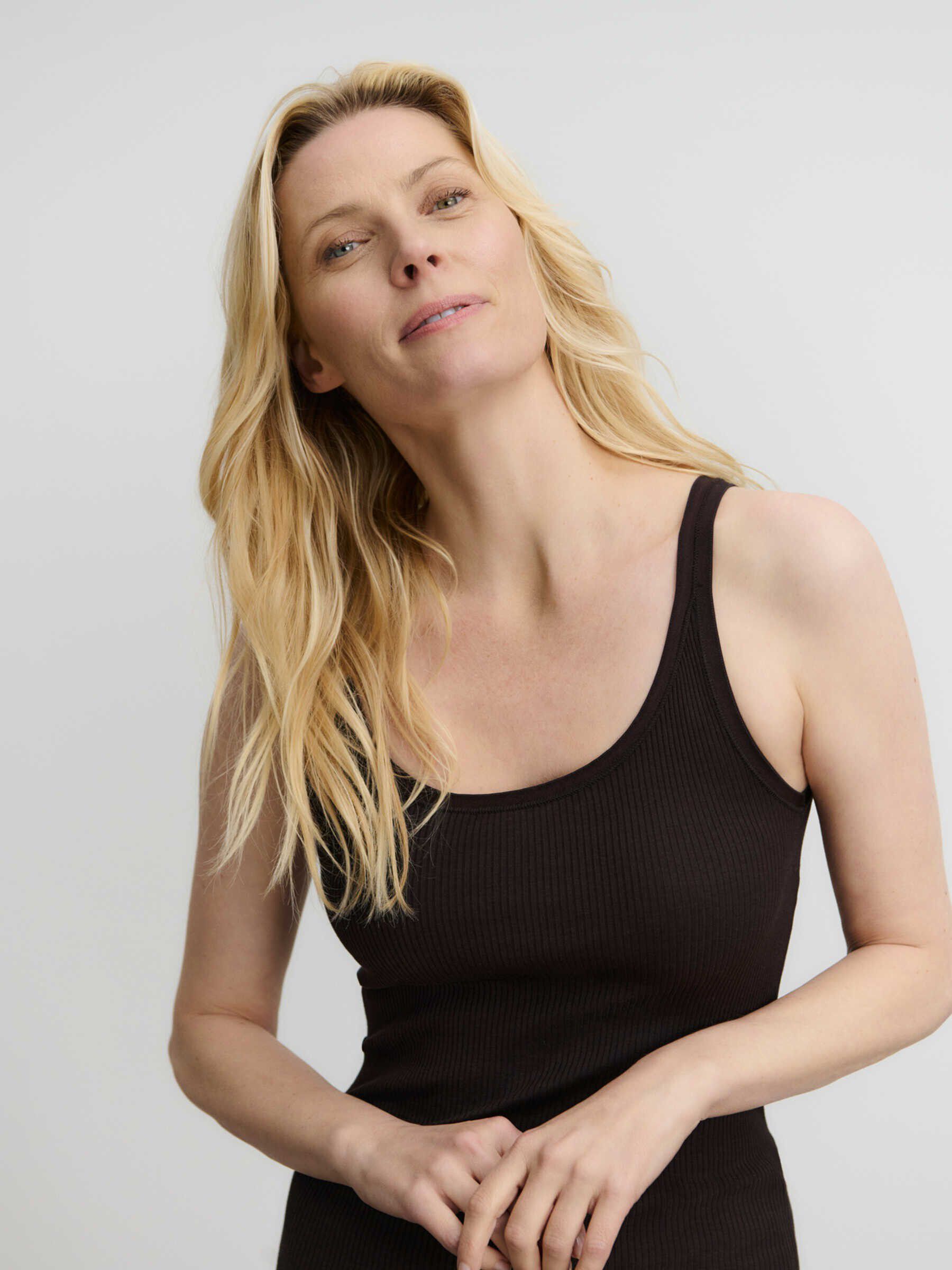 RWBabette Silk LS U-neck Lace T-shirt