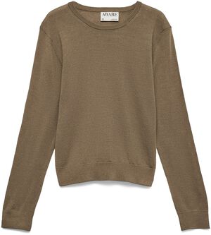 AWCARA LS O-NECK WOOL PULLOVER NOOS