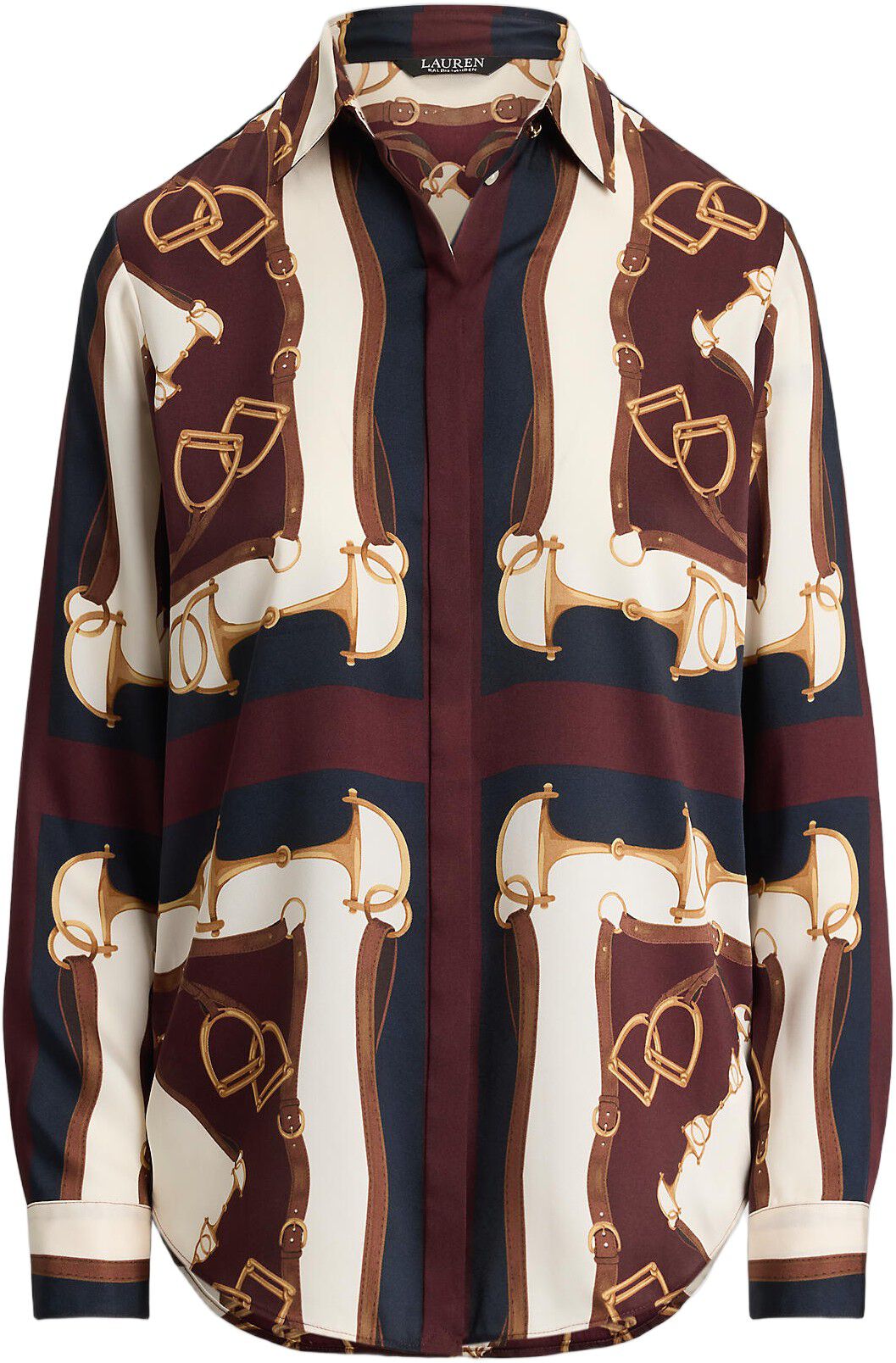 Classic Fit Equestrian-Print Twill Shirt