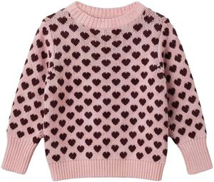 JANIE CASHMERE HEART PULLOVER