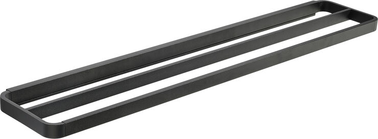 Handduksstång dubbel Rim 70x12 Black