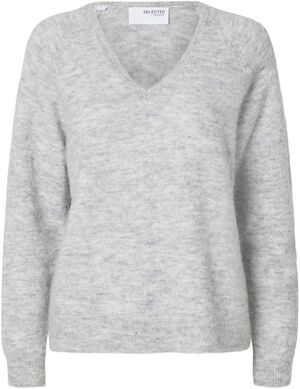 SLFLULU NEW LS KNIT V-NECK B NOOS