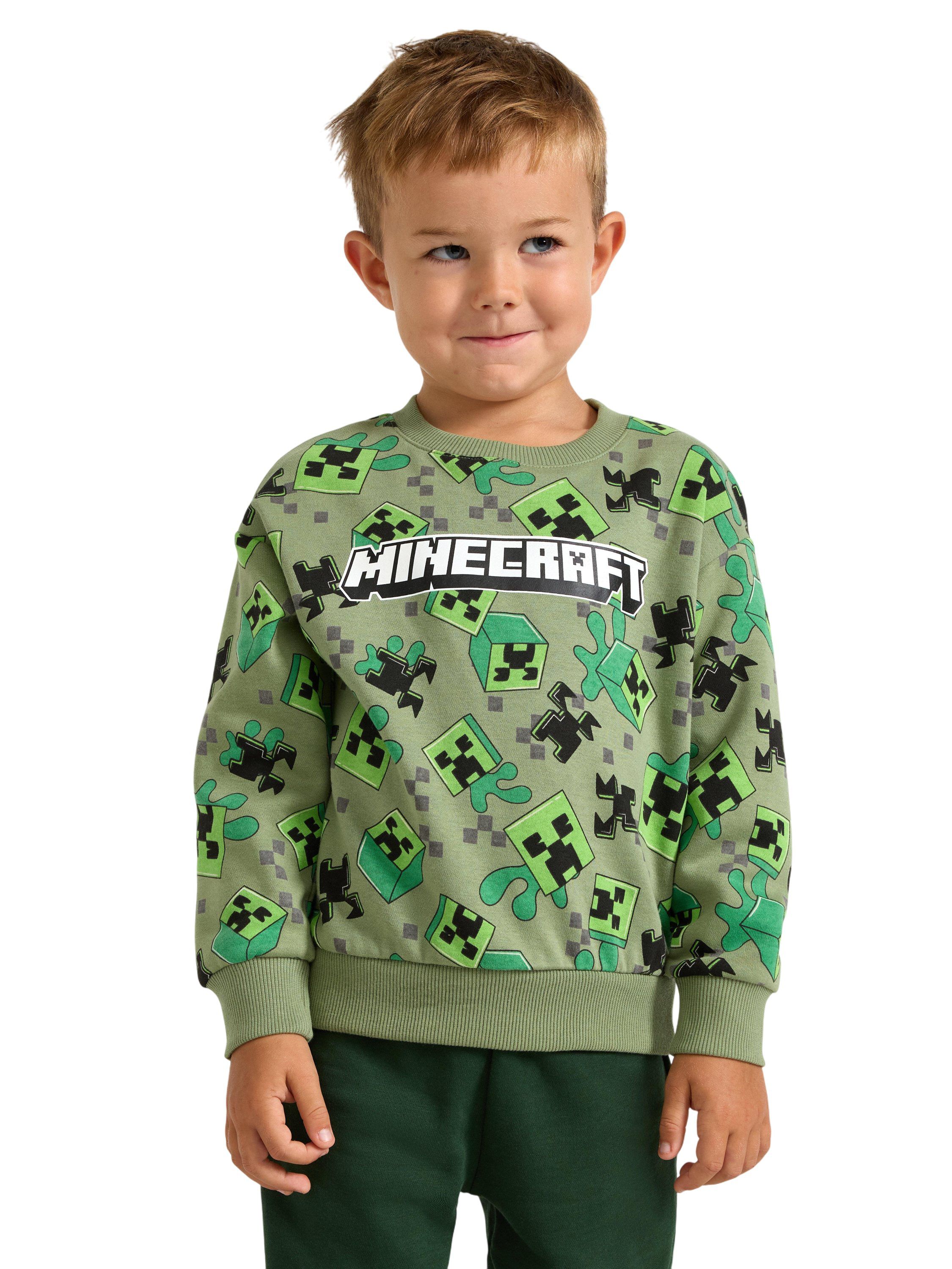 Patterned sweatshirt in cotton blen