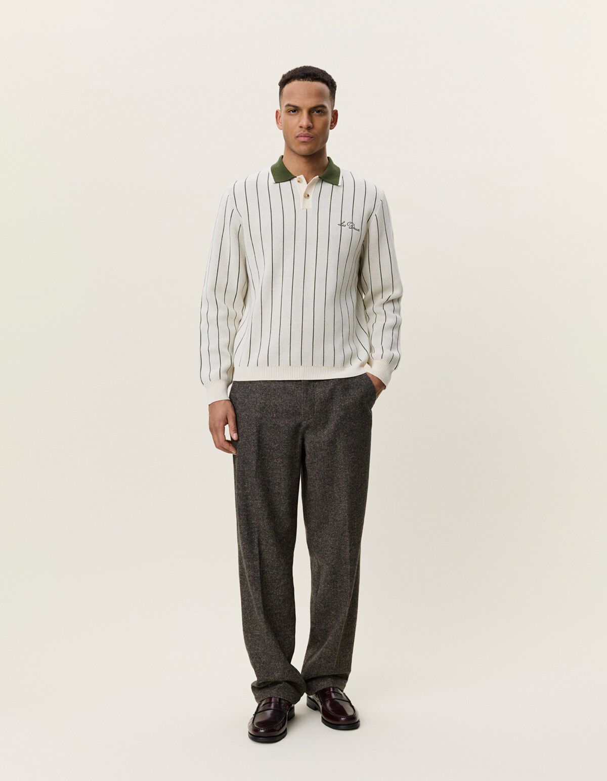 Signature Knitted Ls Polo