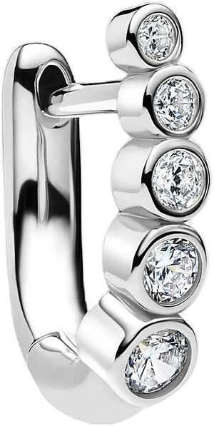 Arc Bold Huggie Silver
