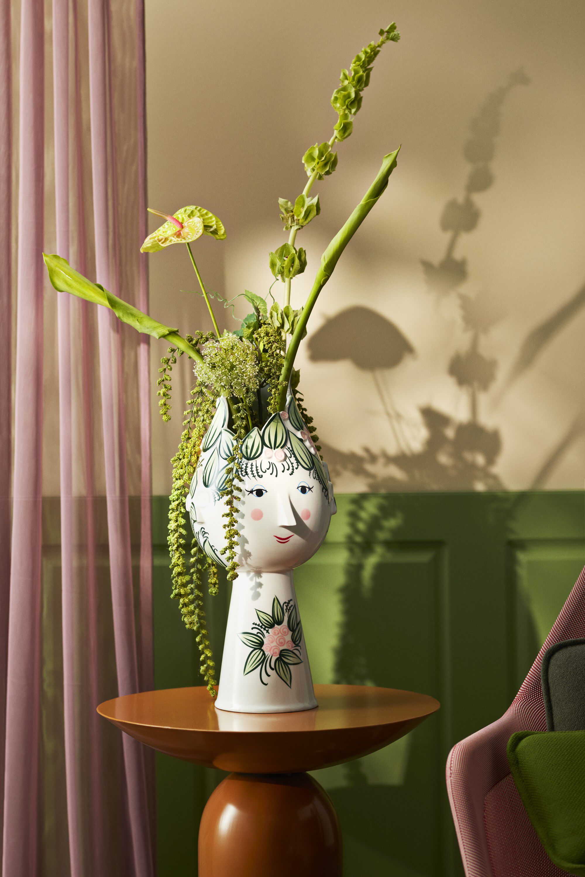 Titania Vase H50 cm gr&oslash;n