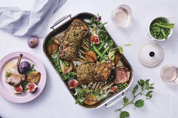 Rektangulær bradepande 3-ply rustfrit stål