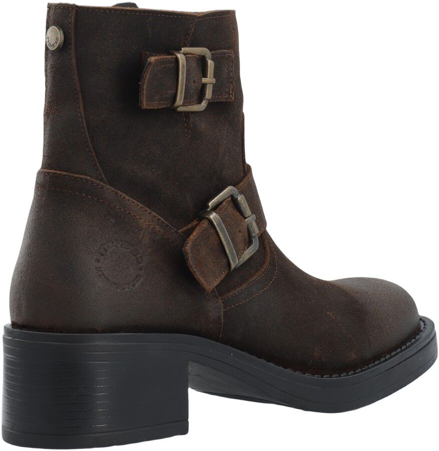 CASRIKKE Biker Boot W. Inside Zip Vintage Suede