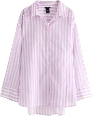 Vævet skjorte i viskoseblanding med