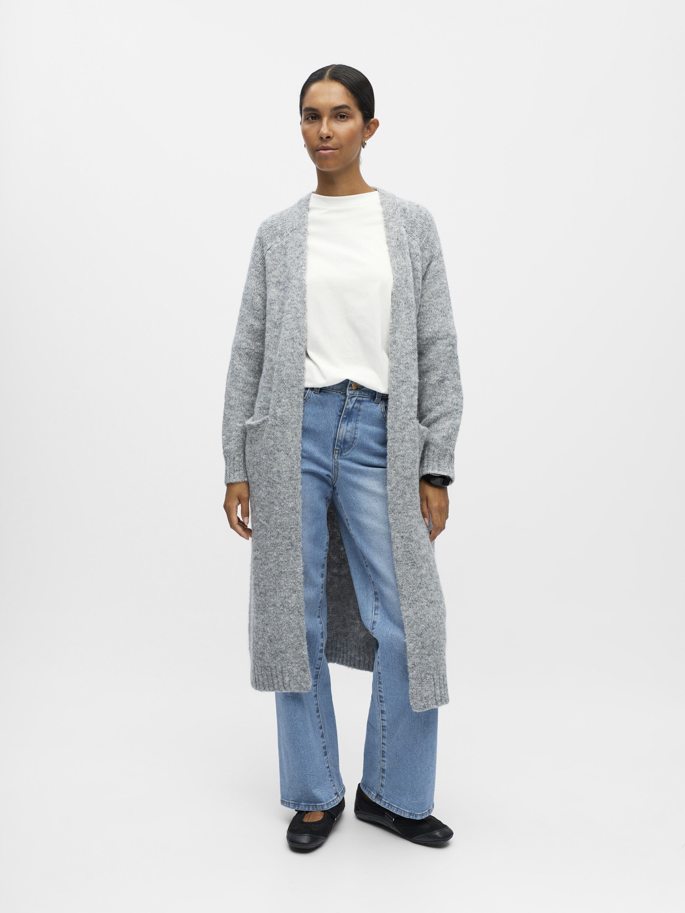 OBJMILU LS LO LONG KNIT CARDIGAN NO