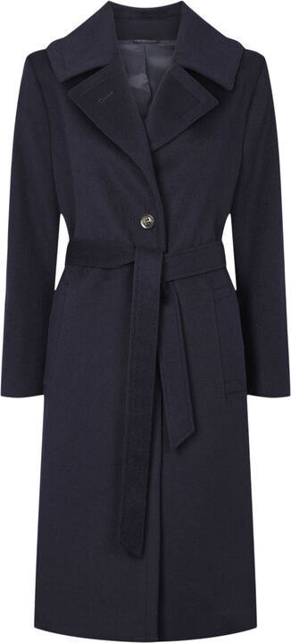 Cashmere Coat W - Clareta Belt Midi