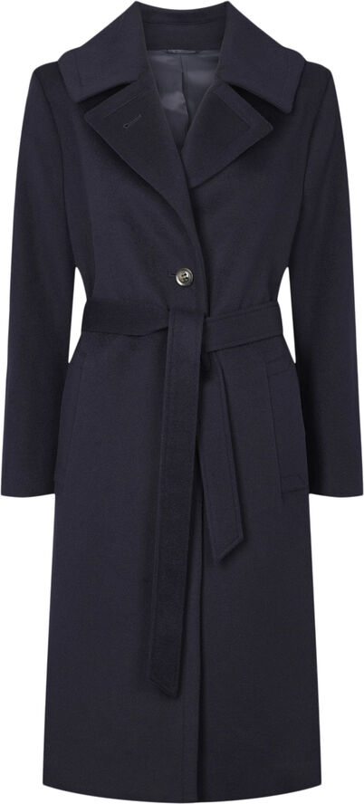 Cashmere Coat W - Clareta Belt Midi