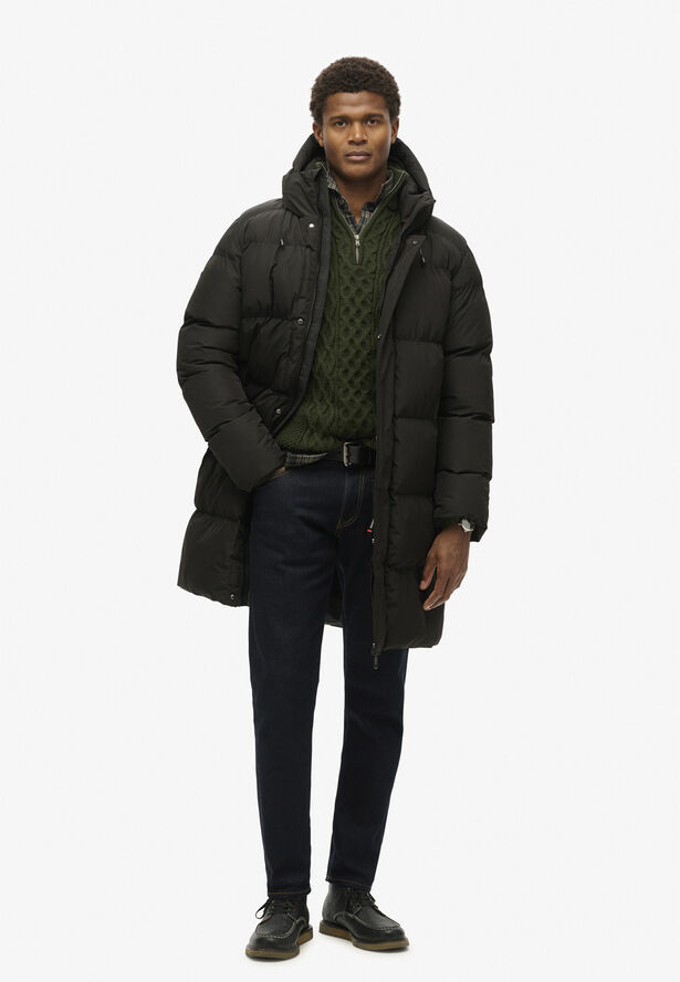 HOODED SPORTS PUFFER MID JKT