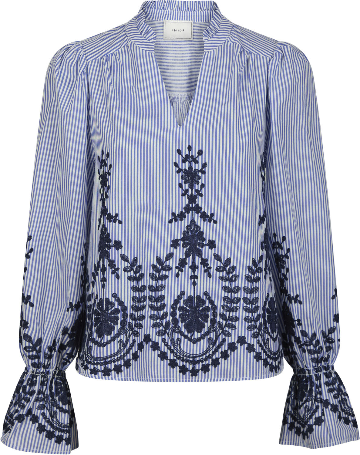 Amara Stripe Emb Blouse