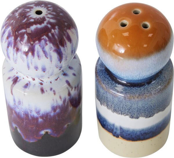 70s ceramics pepper & salt jar stargaze