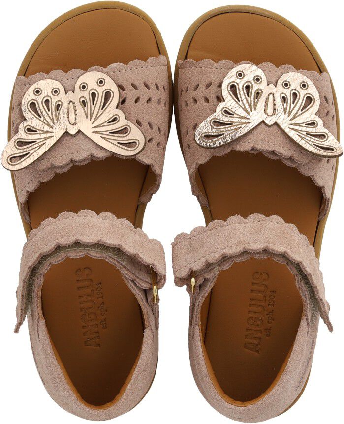 Sandal med &aring;ben t&aring; og dobbelt velcro