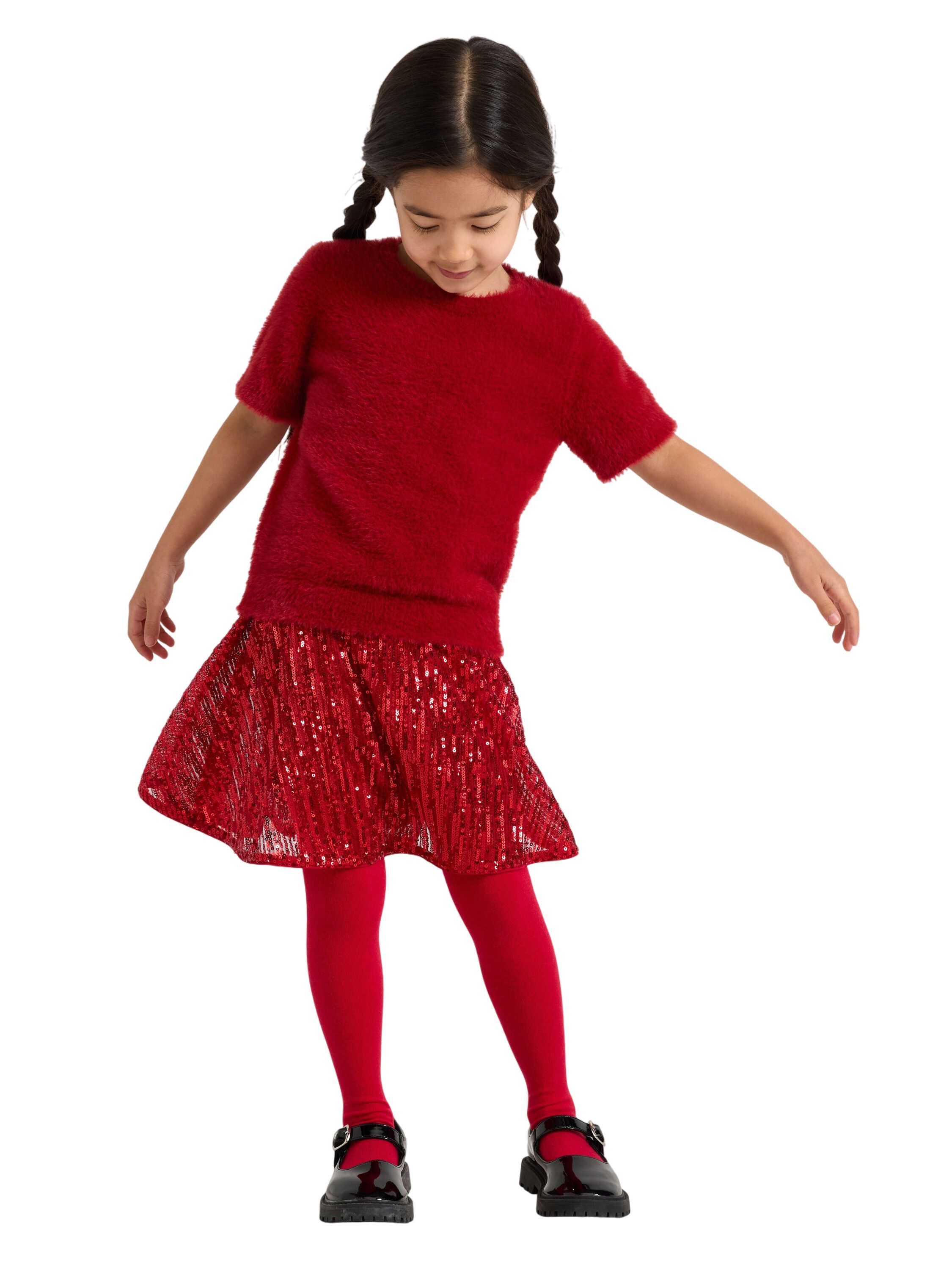 Flared skirt with sequins.