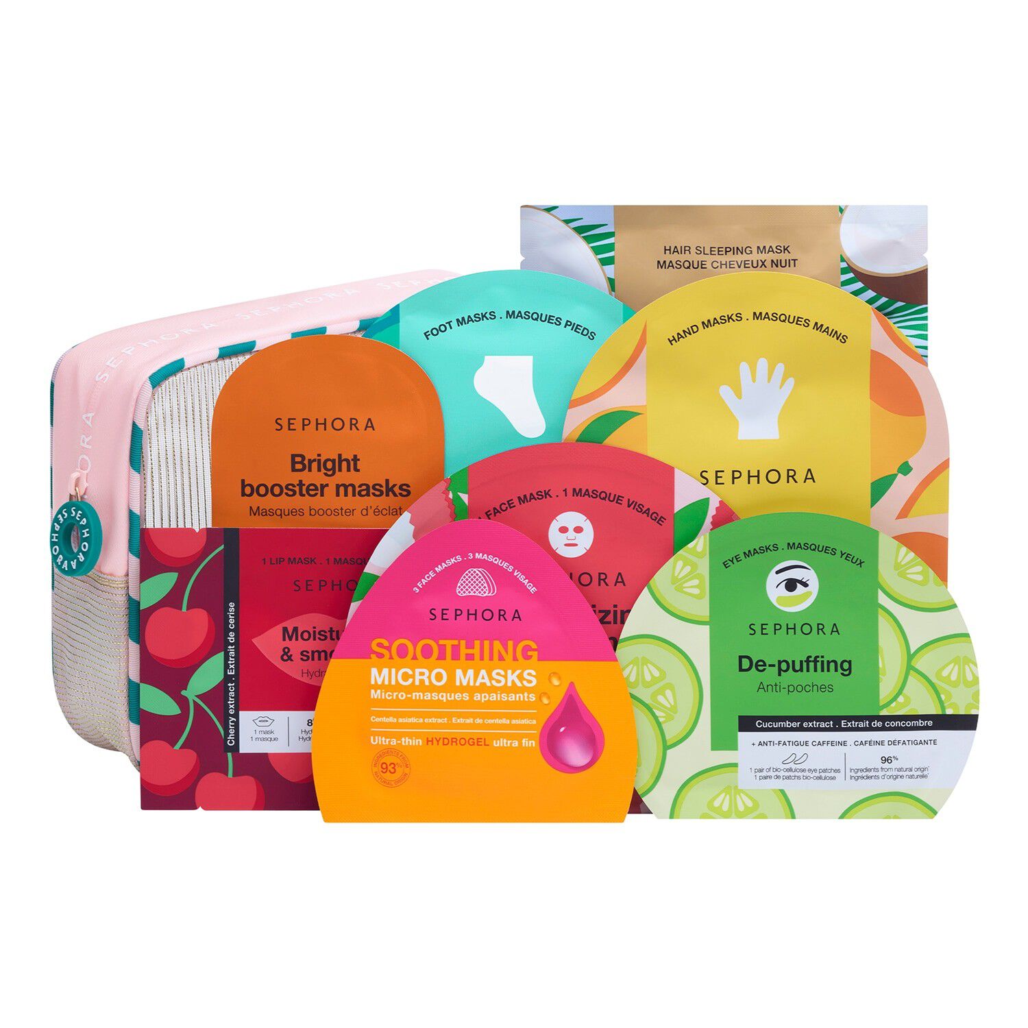 8 FACE AND BODYMASKS KIT - Set med 8 ansikts- och kroppsmasker