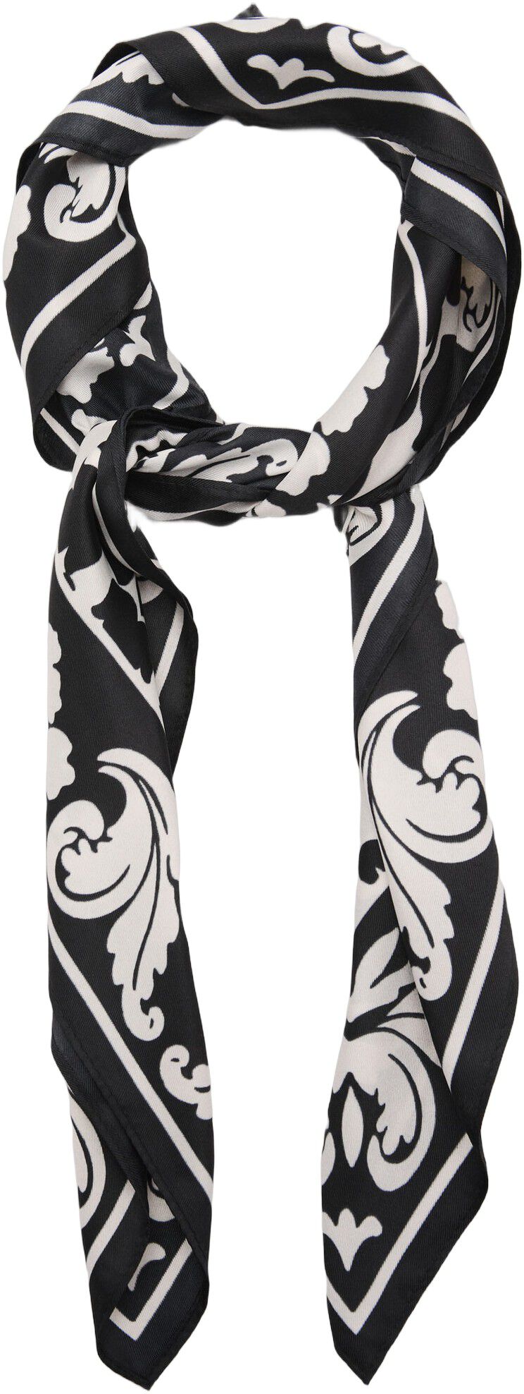 Bicolour printed scarf