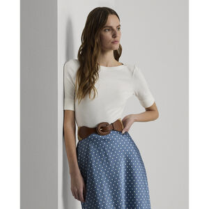 Cotton Boatneck Top
