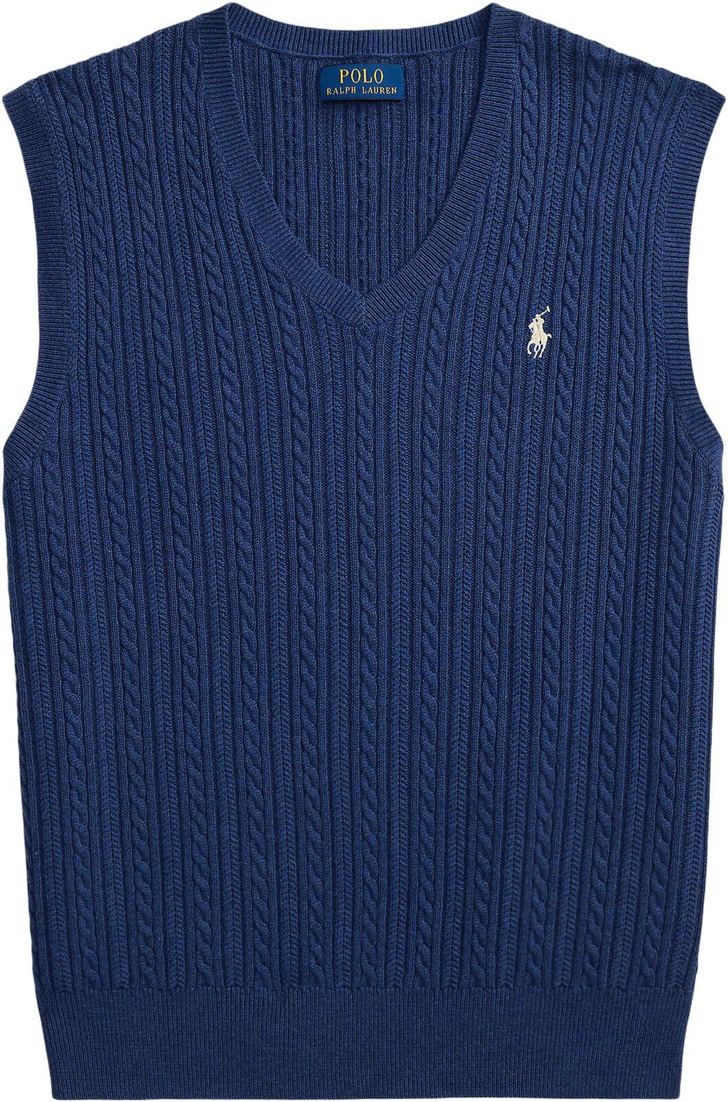 Cable-Knit Cotton Sweater Vest