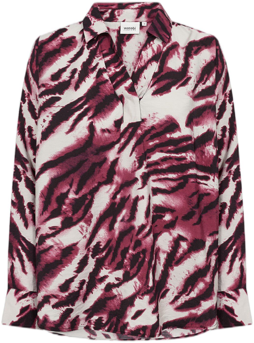 WA-KARITAS 2 Bluse Bordeaux