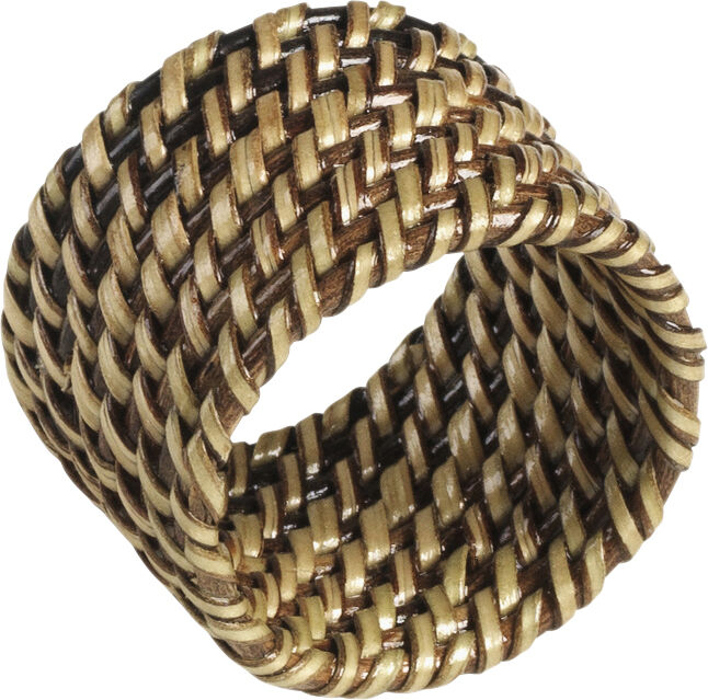 Servettring 4,5 x 3,5 cm Ljus/M&ouml;rk brun Nito fl&auml;t