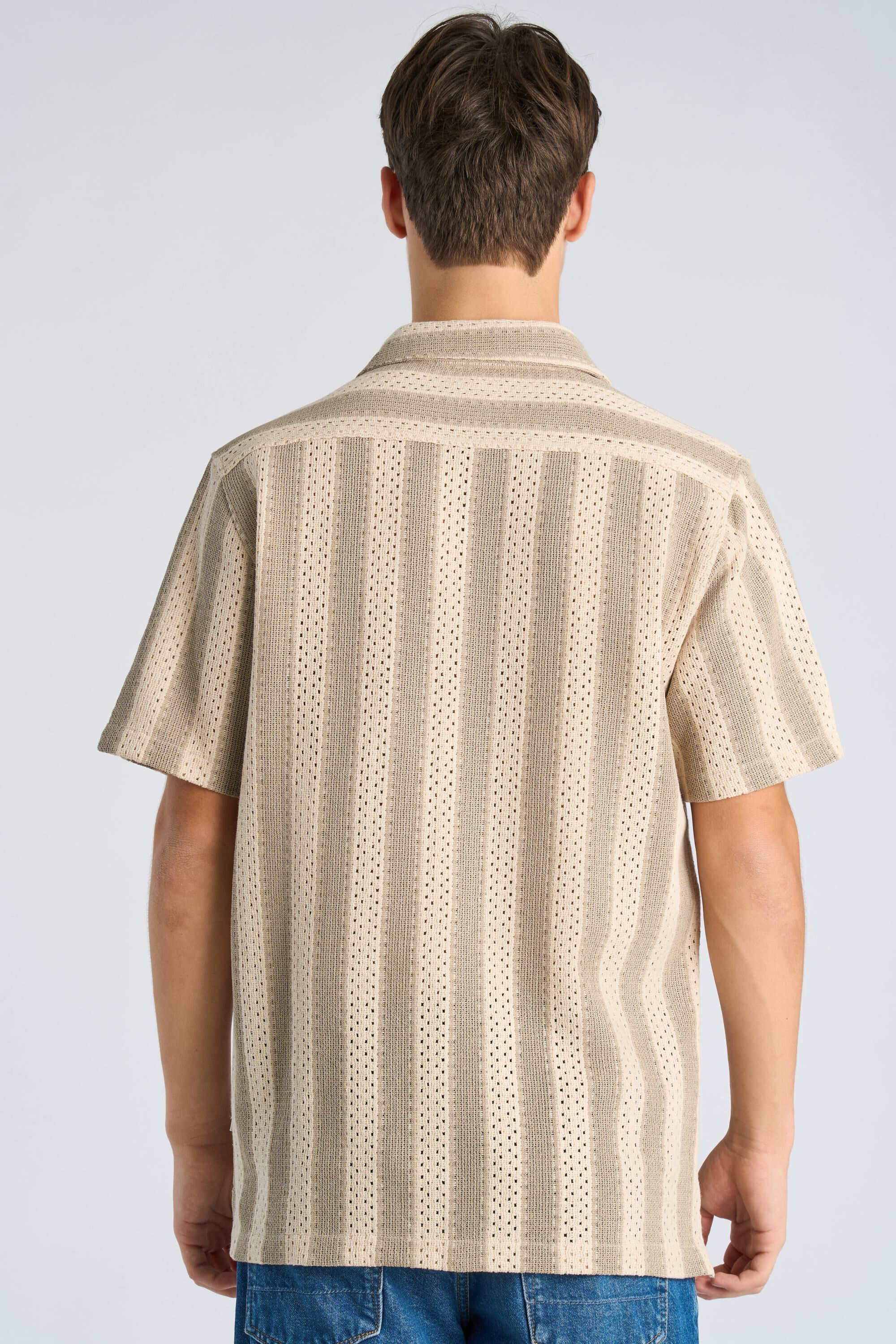 Bold striped resort shirt S/S