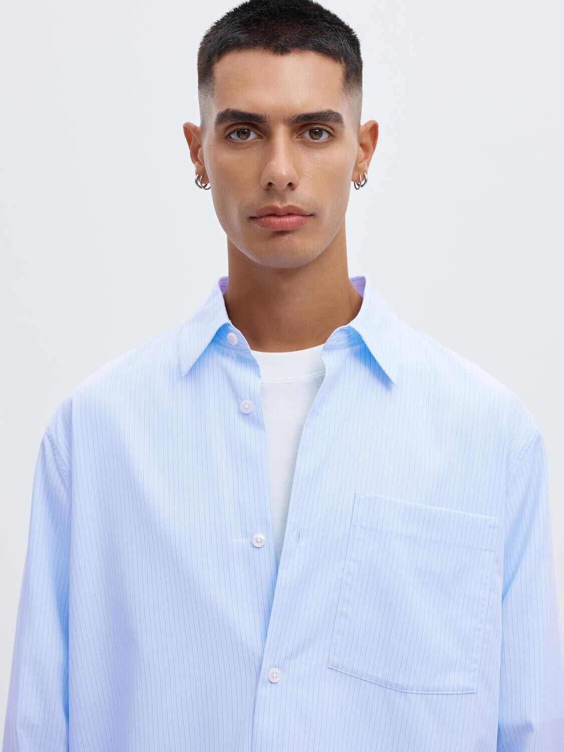 Anraslund Striped Poplin Ls Shirt