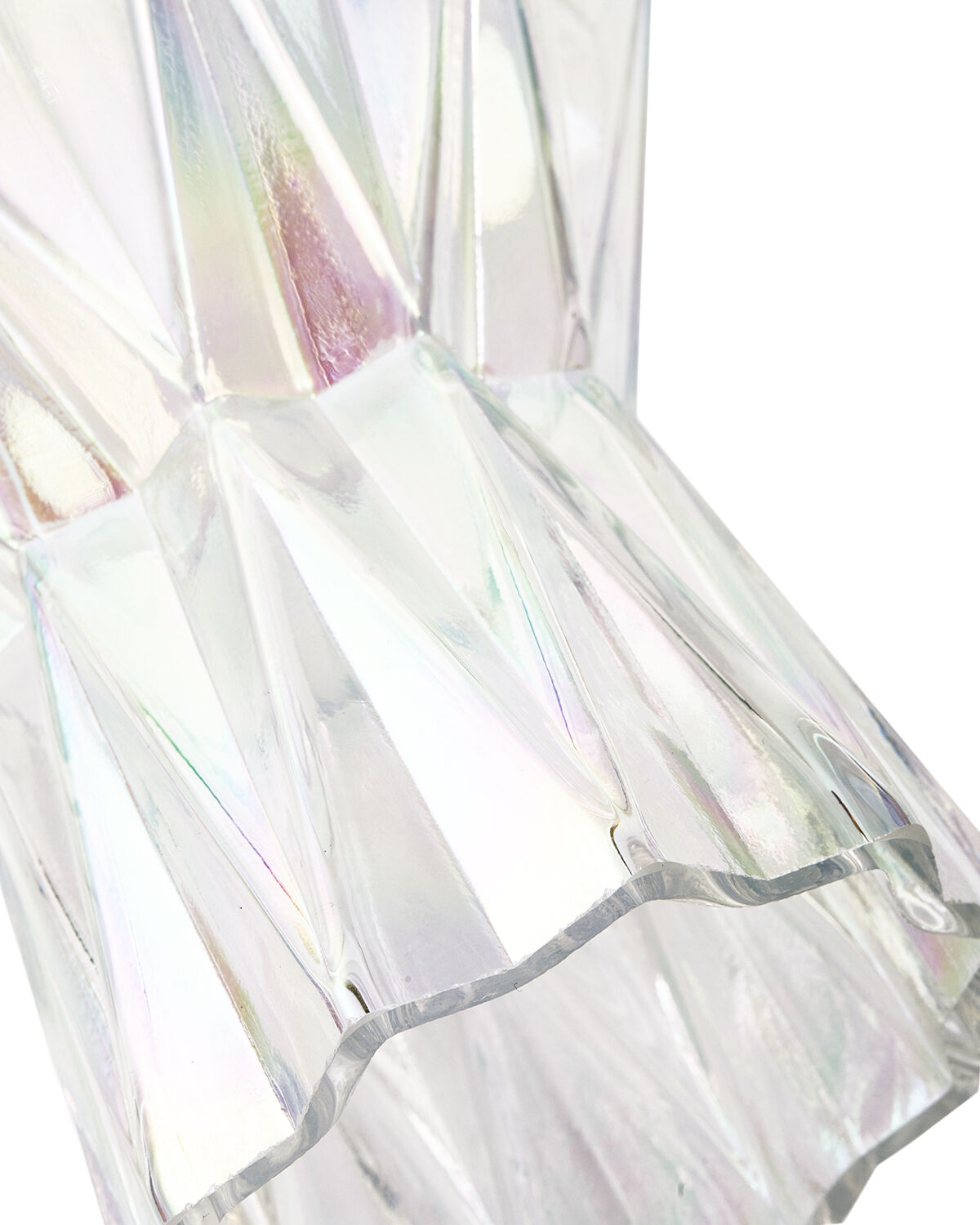 vase folds glass luster S