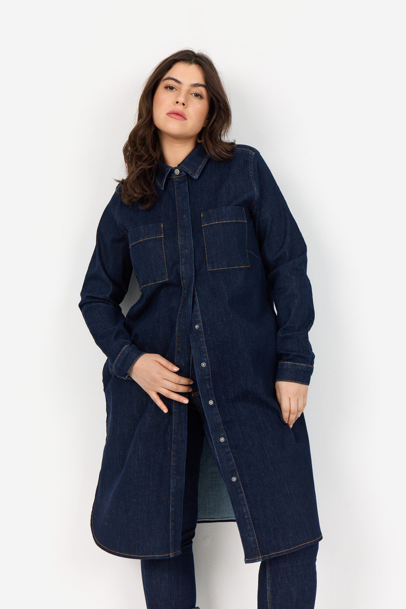 Curvy WA-JENIFER 10 Tunika M&oslash;rk denim