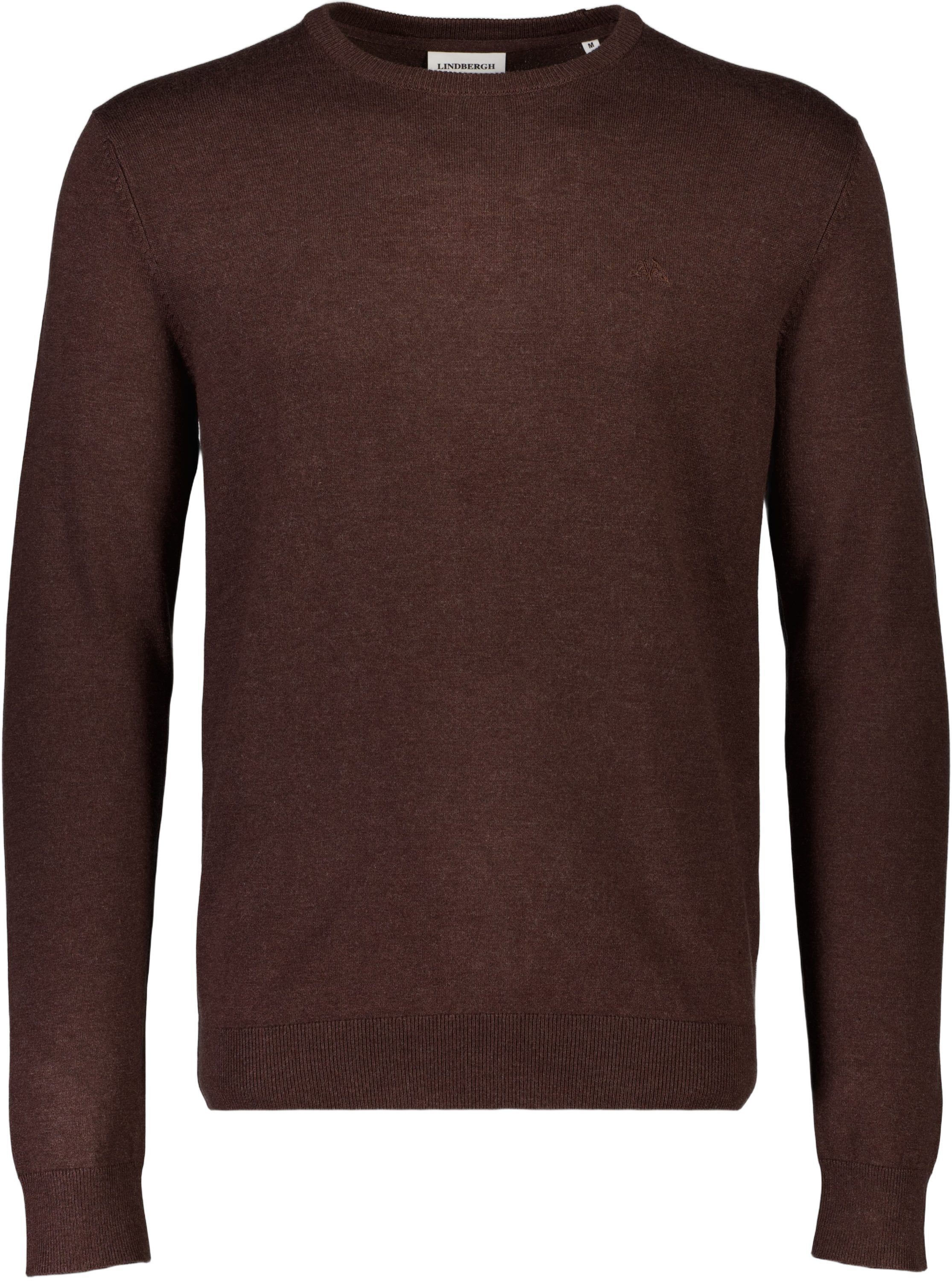 Melange round neck knit