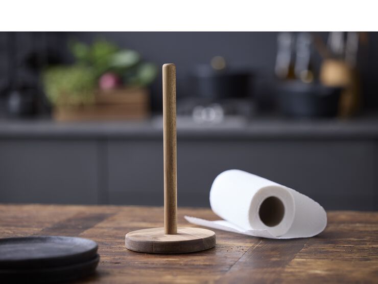 Köksrullehållare 28 cm Akaciaträ