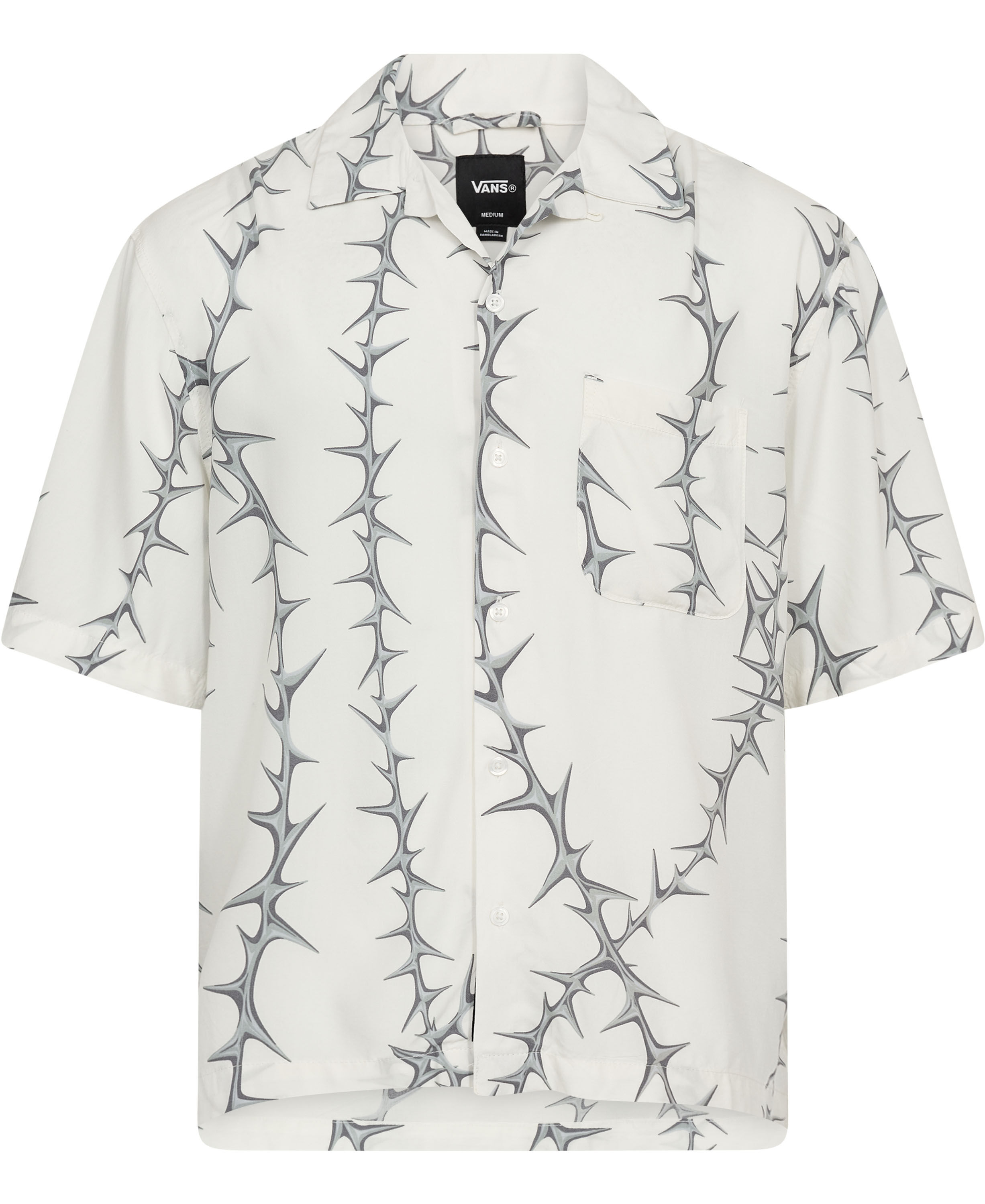 Van Doren Printed Camp SS Shirt Whi