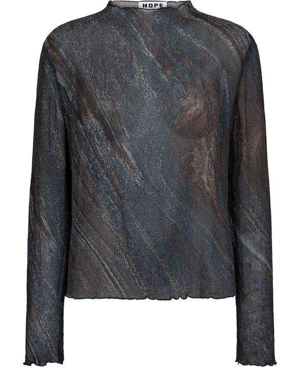 Simple Longsleeve Martian Flow Print-34