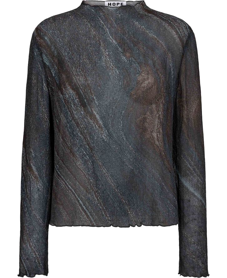 Simple Longsleeve Martian Flow Print-34