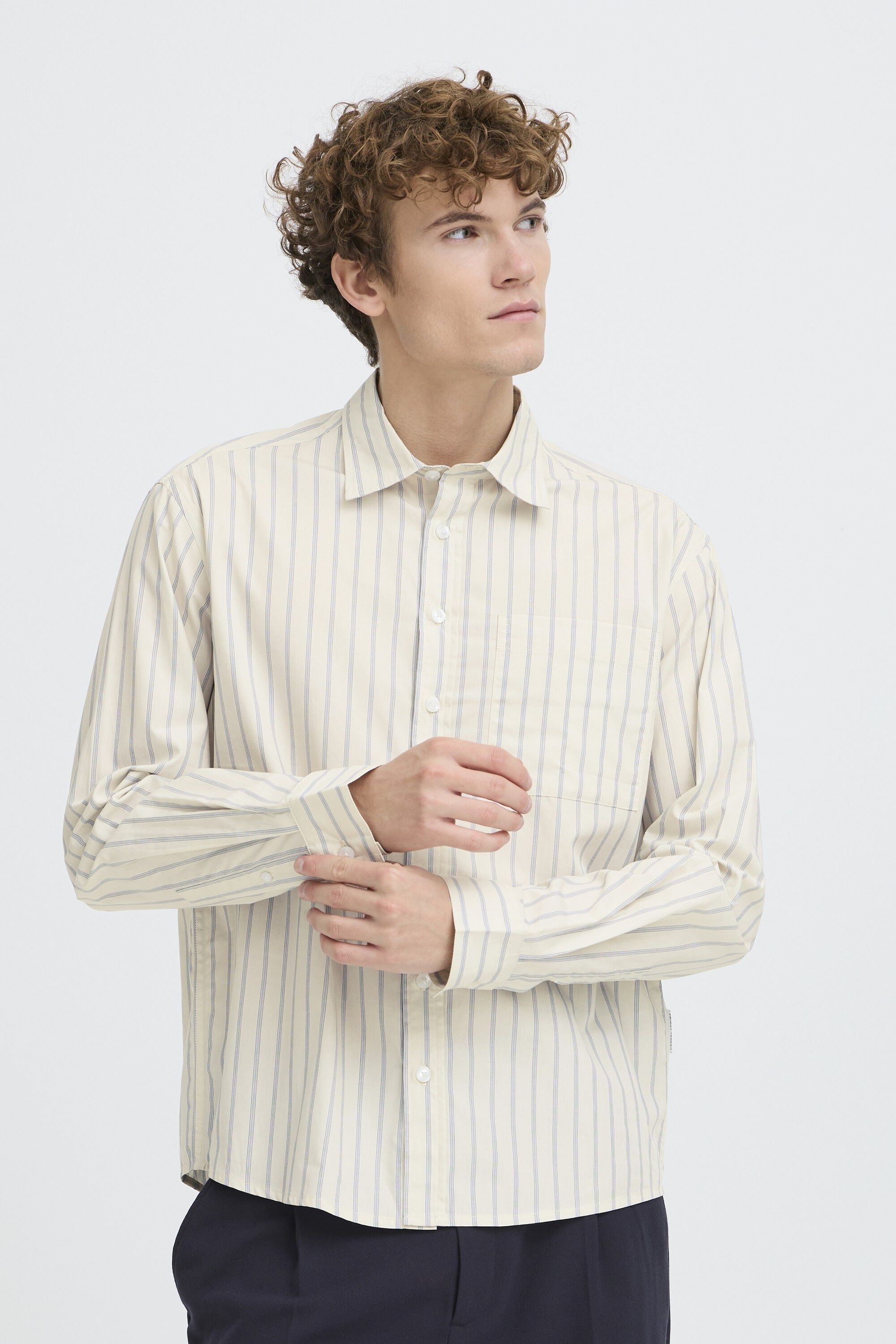 CFZAN LS STRIPED RELAXED SHIRT