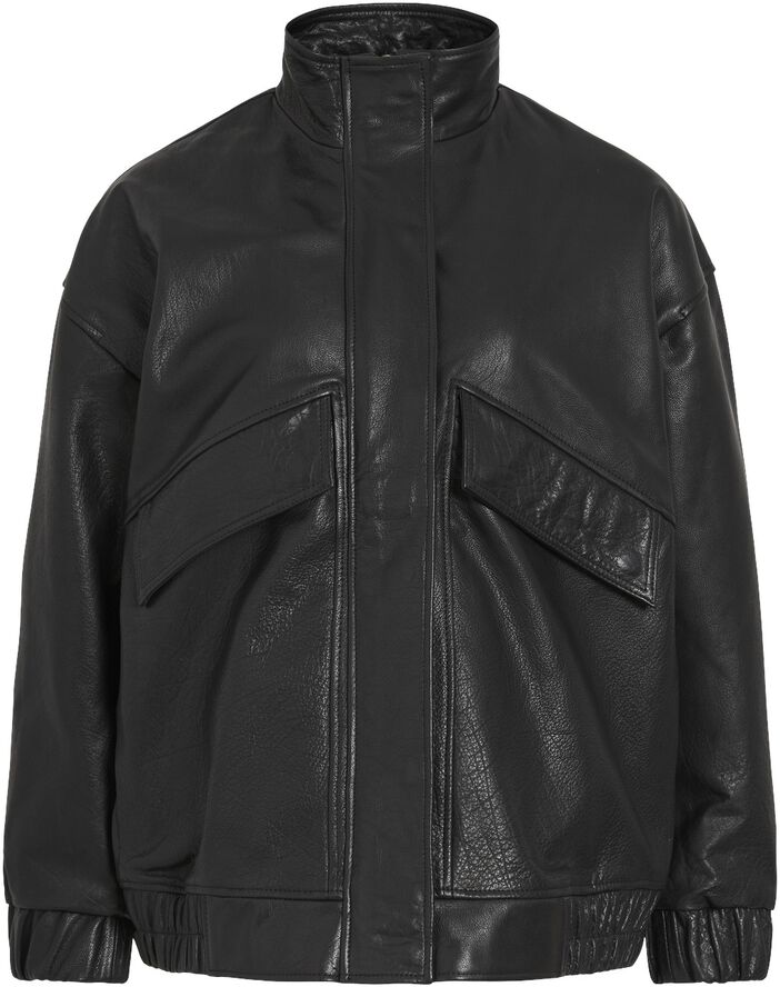 ROUSIMONE LS OVERSIZED LEATHER JACK