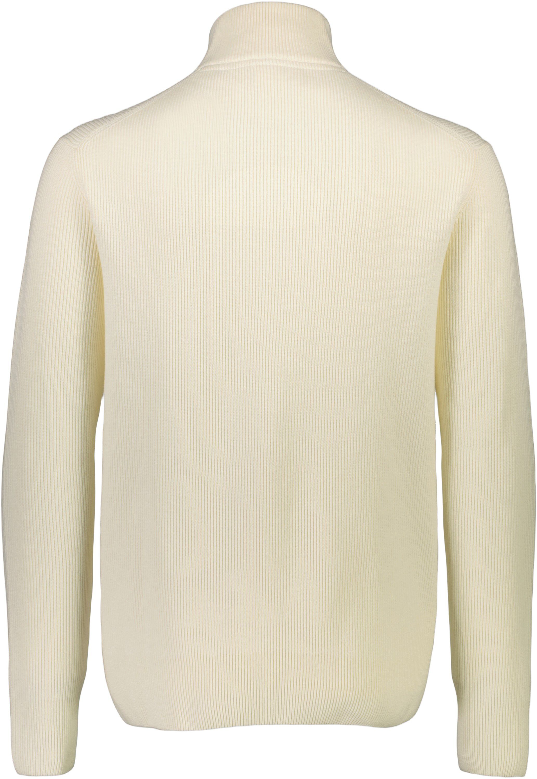 Half zip rib knit