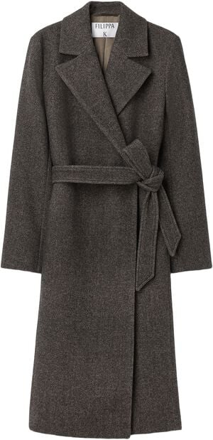 charlotte twill belted coat