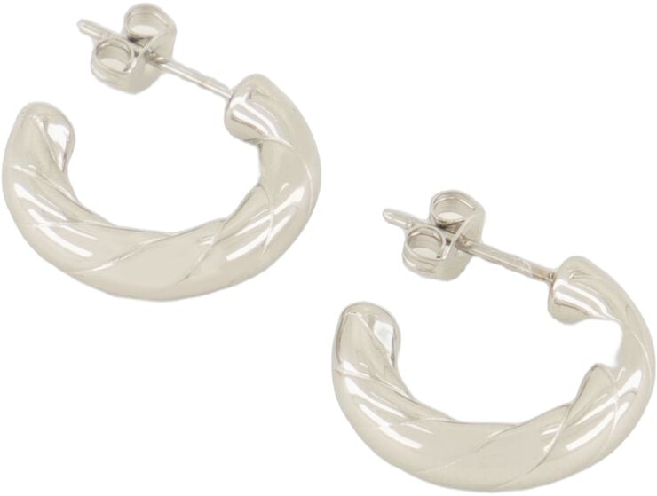 Open rope pattern earrings