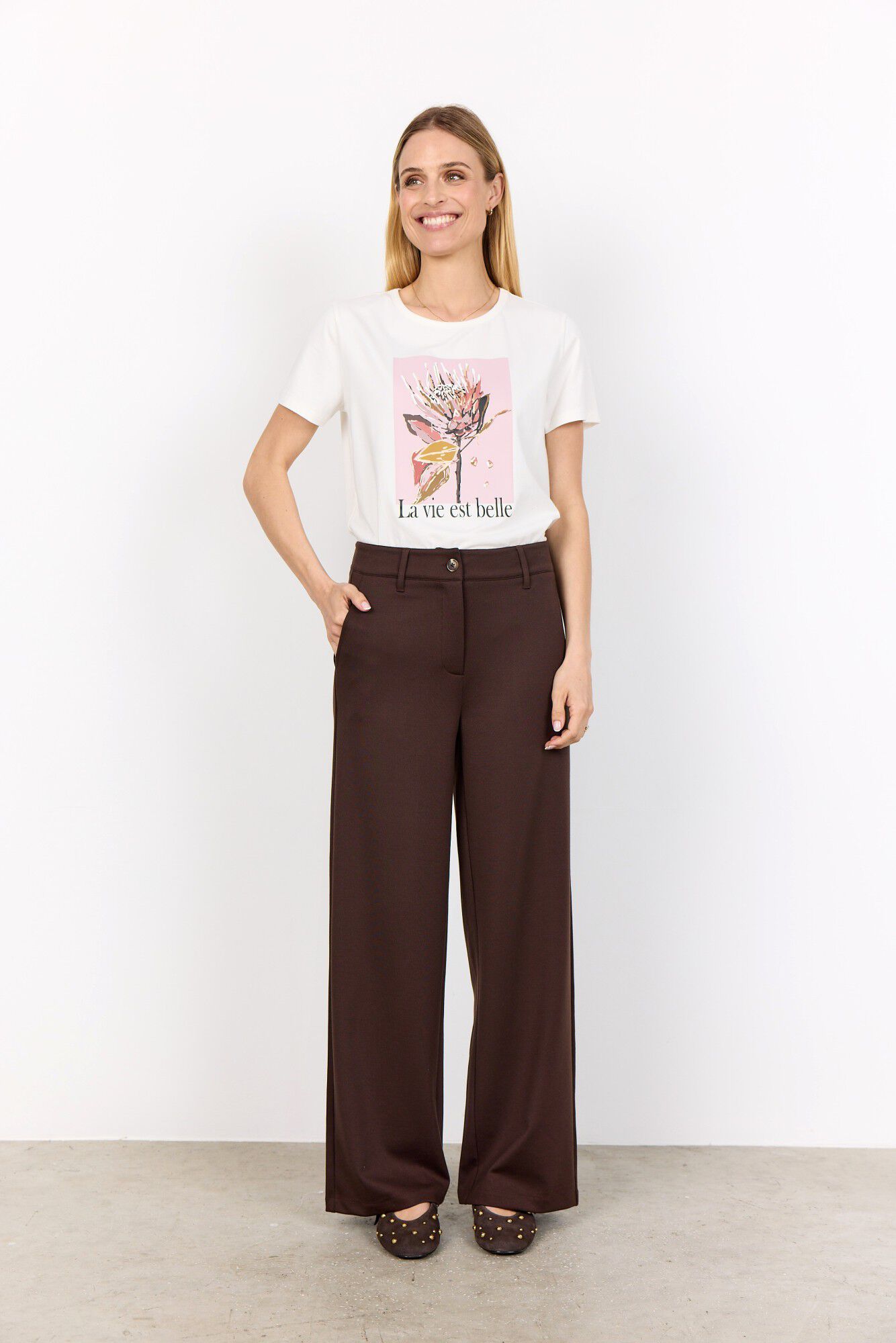 SC-DANIELA 9 Bukser M&oslash;rk brun