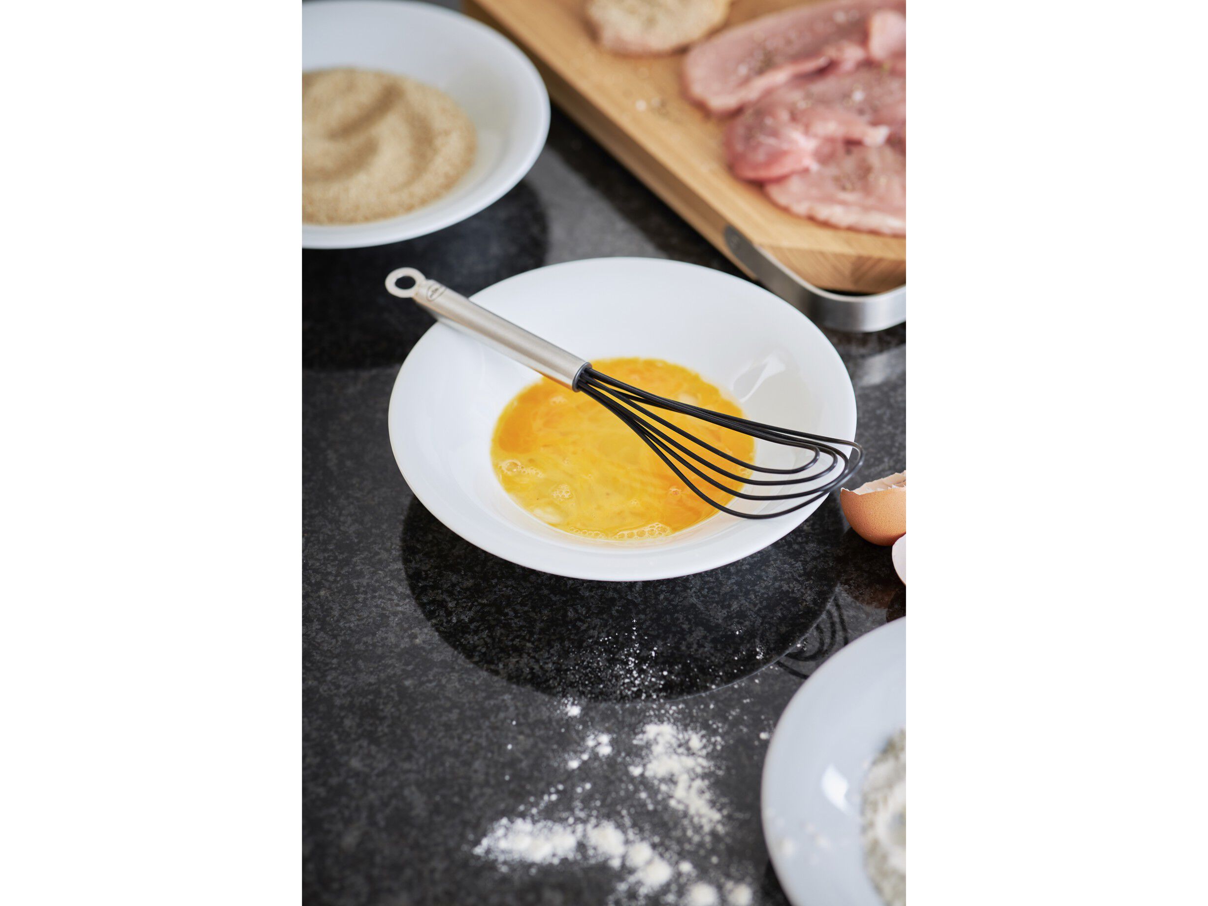 Visp flat 27 cm St&aring;l/Silikon