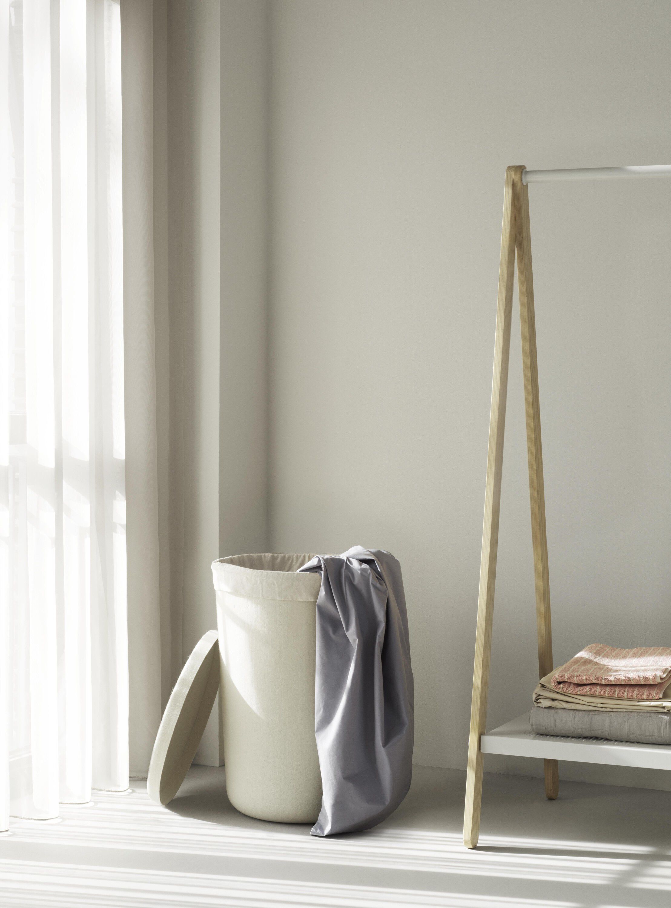 Hide Laundry Basket Cream