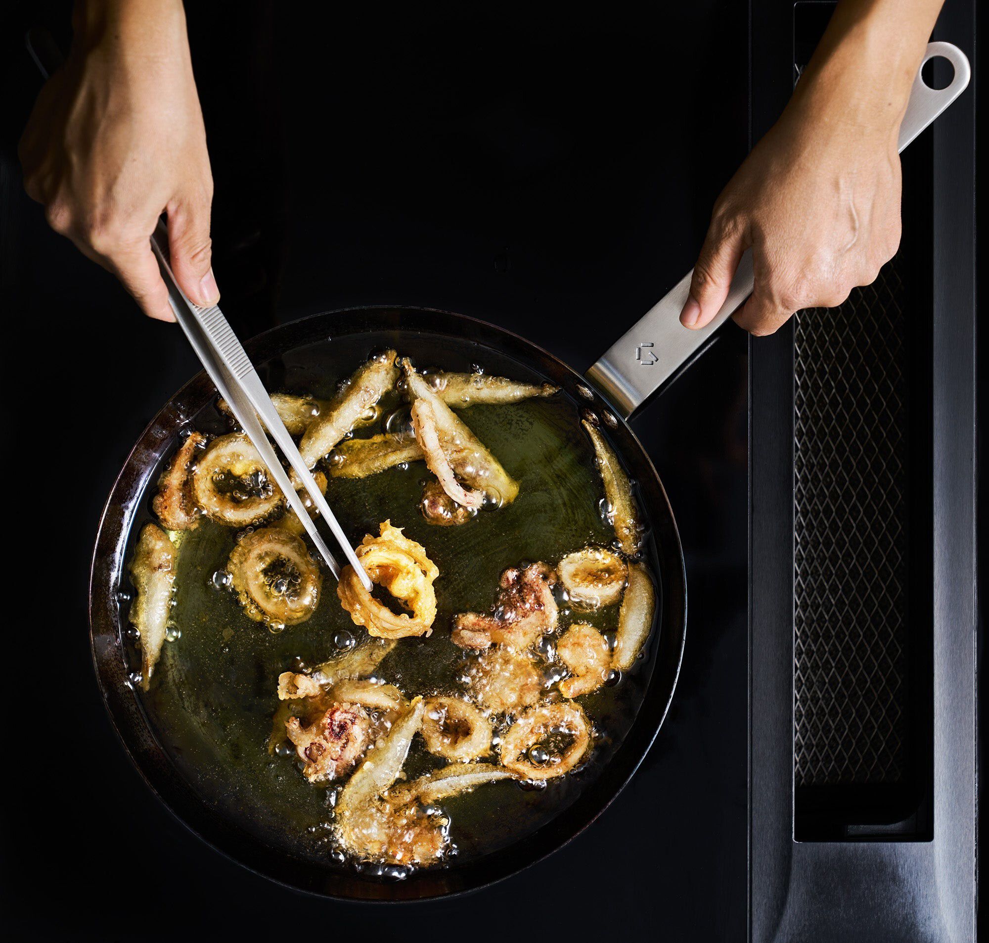 Stegepande - carbonst&aring;l - 28 cm