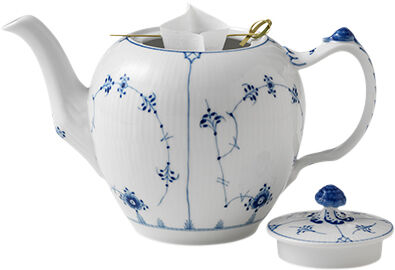 Blue Fluted Plain tekanna 1 L