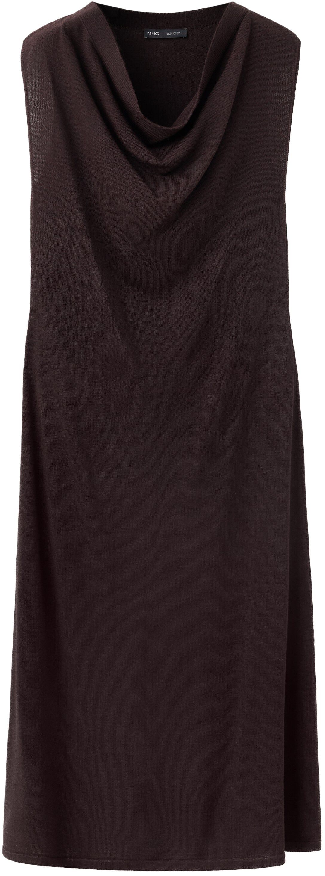 Draped midi-dress