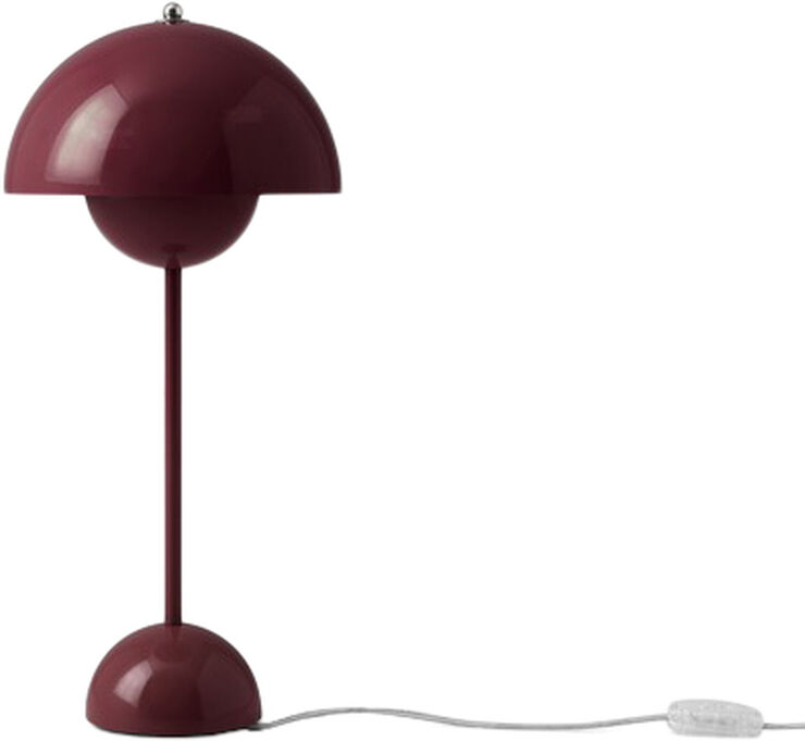 Flowerpot Table Lamp VP3, Dark Plum