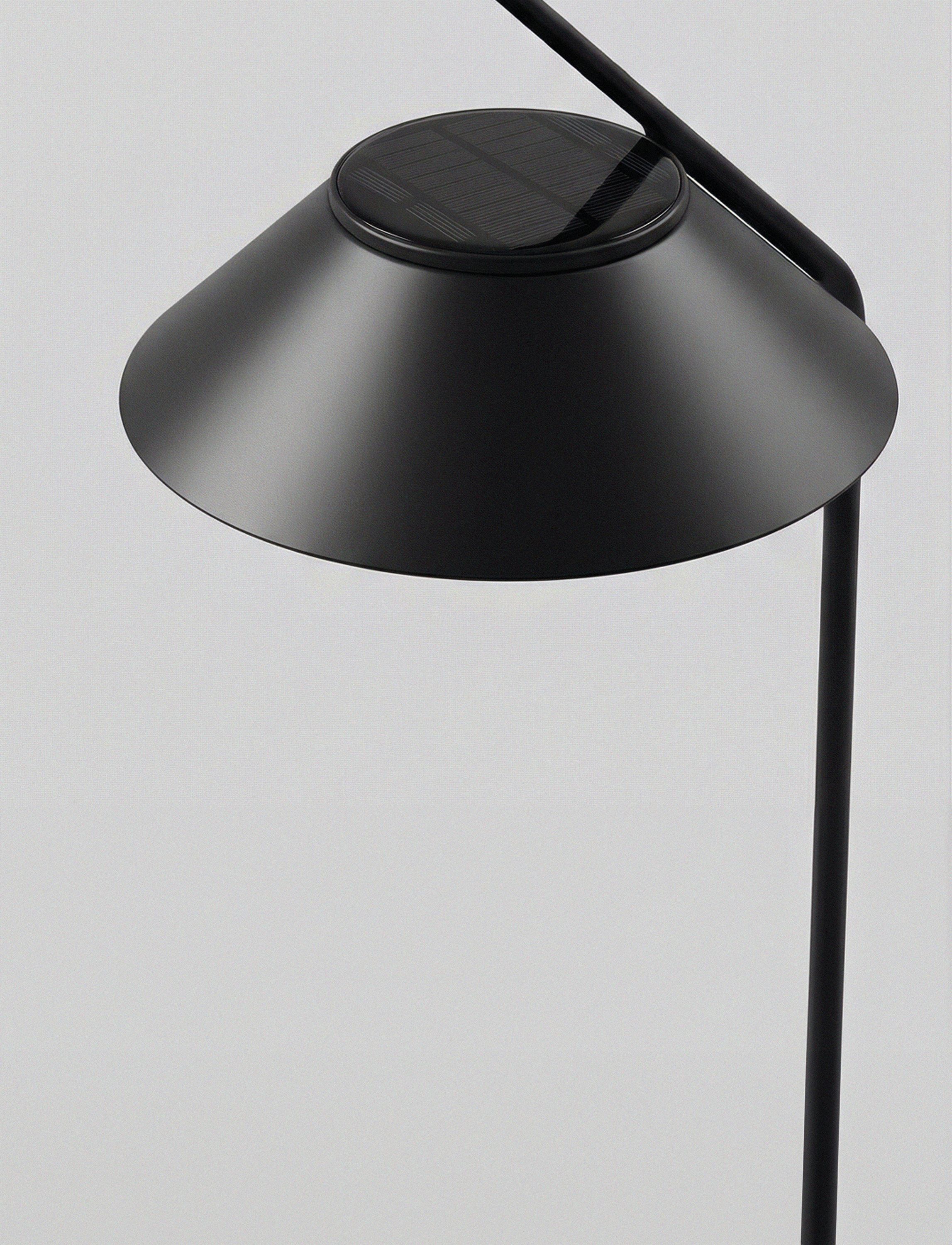 Vinkel Solcellslampa med stativ black